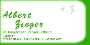 albert zieger business card